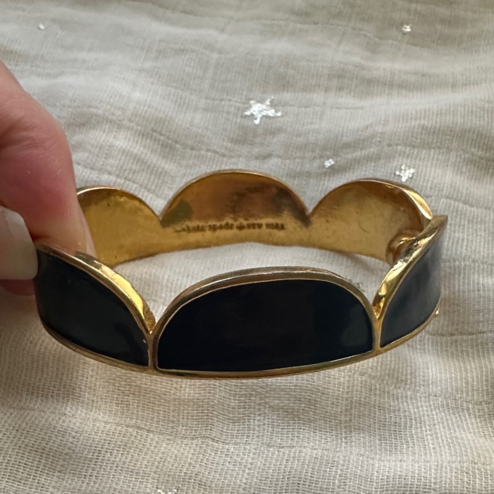 Kate Spade Black and Gold Bracelet